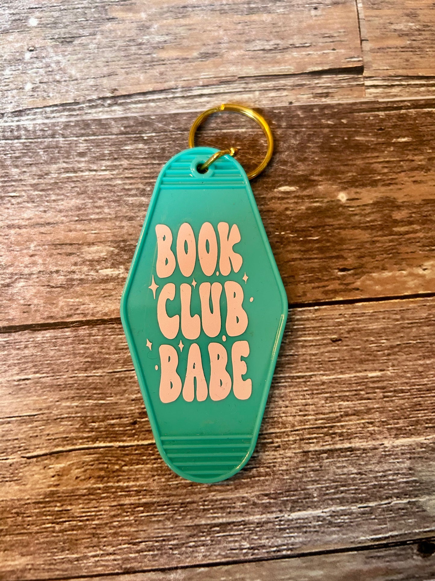 Book Club Babe Motel Keychain