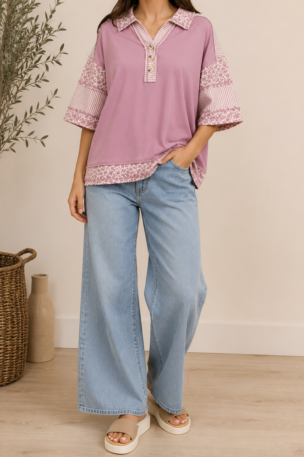 Mauve Meadow Top