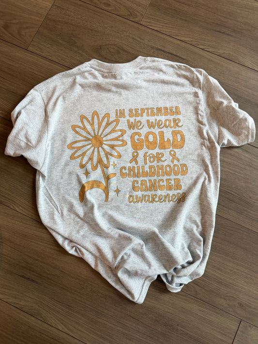 Childhood Cancer Awareness Flower Tee