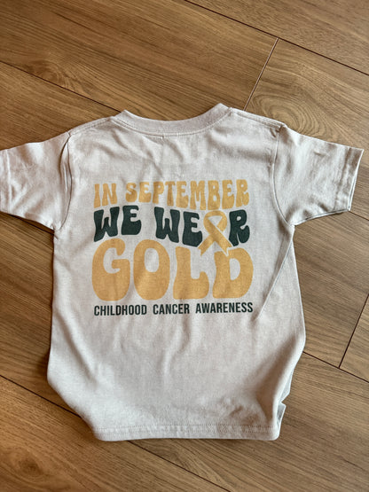 Childhood Cancer Awareness Bold Tee