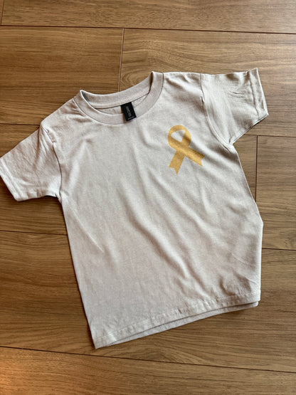 Youth Childhood Cancer Awareness Flower Tee