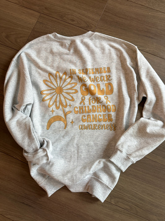 Childhood Cancer Awareness Flower Crew