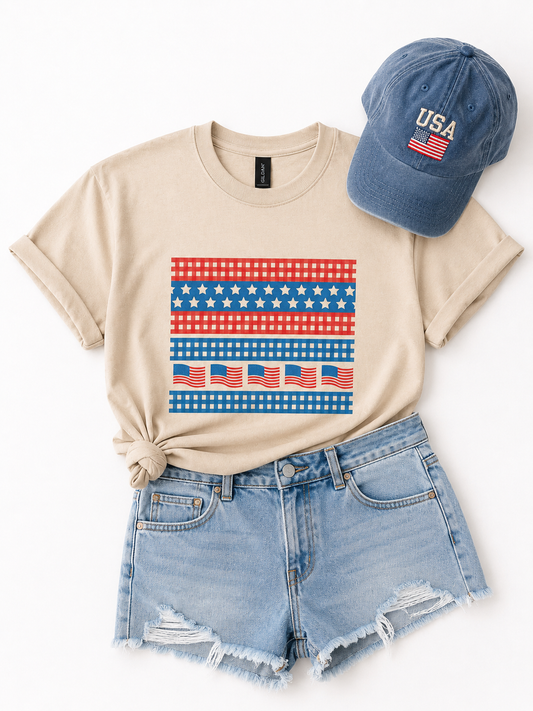 Patchwork Americana Tee
