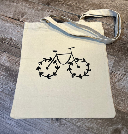 Earthy Bicycle Tote Bag