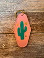 Cactus Motel Keychain