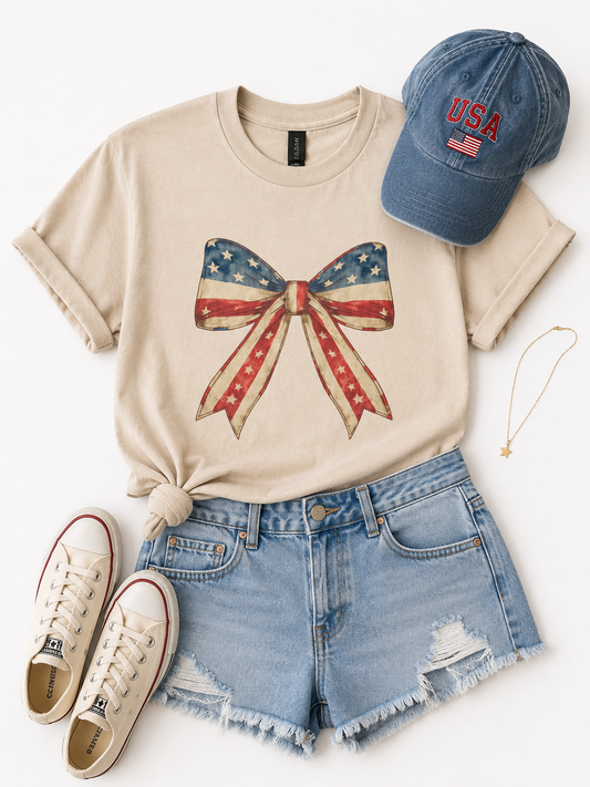 Vintage Glory Bow Tee